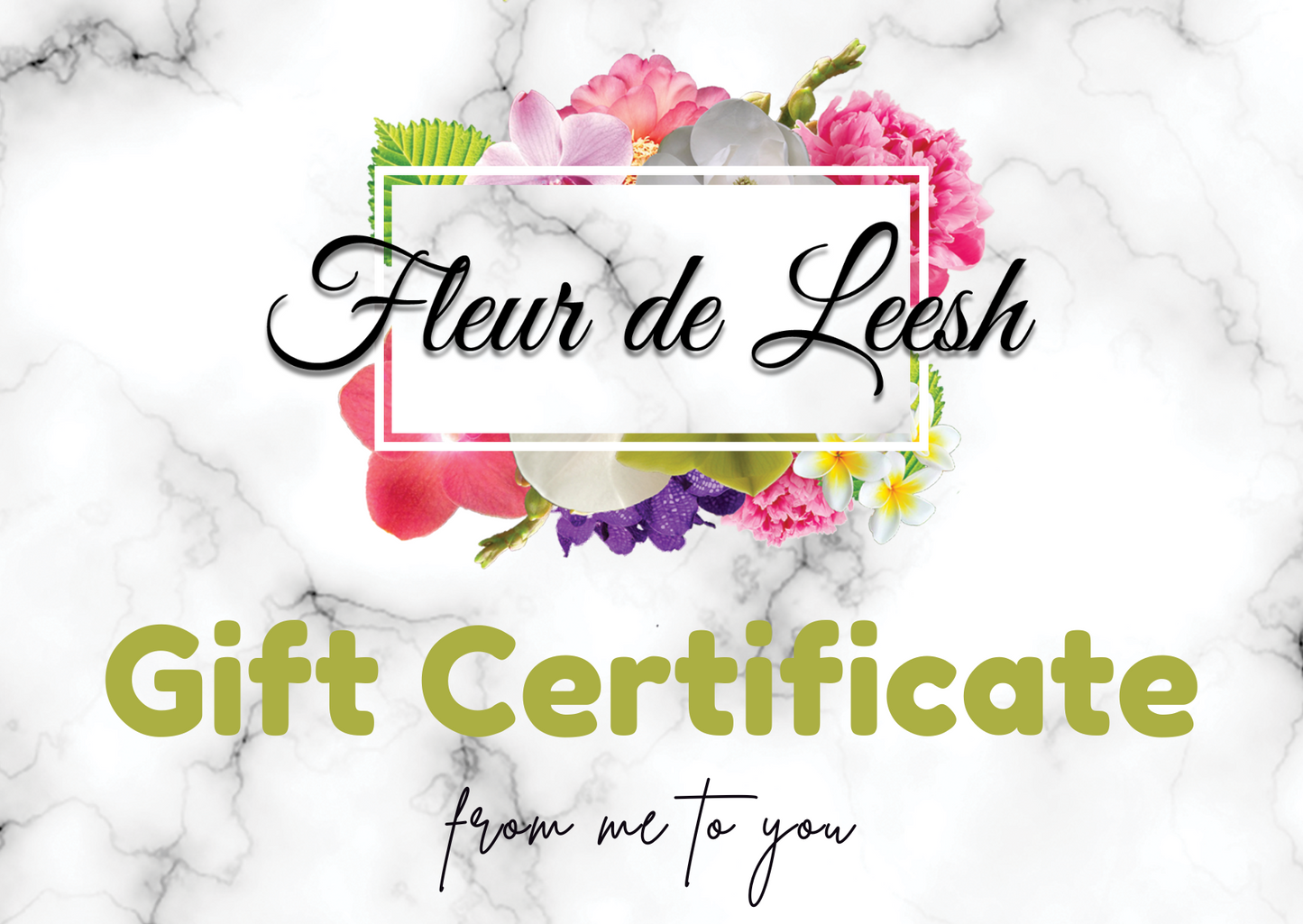 Fleur de Leesh Gift Certificate