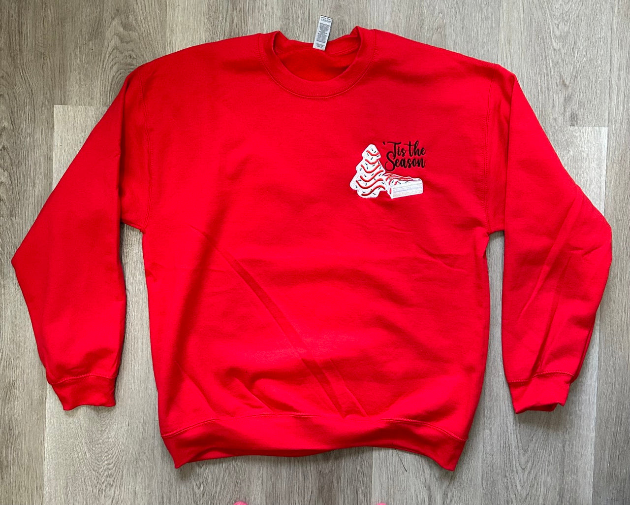 Sliced Christmas Tree Cake Sweatshirt