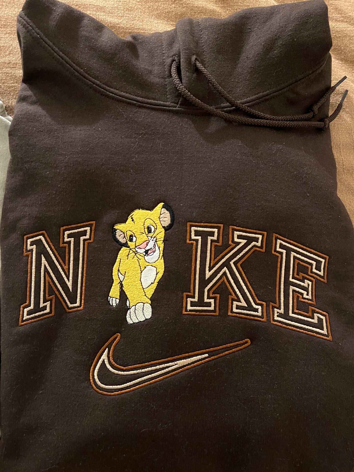 Adult Embroidered Simba Crewneck Sweatshirt & Hoodie