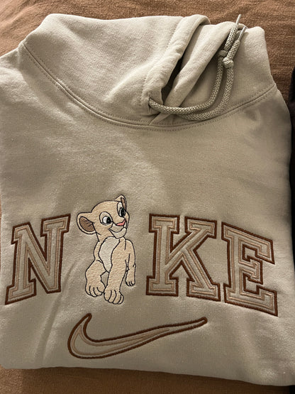 Adult Embroidered Nala Crewneck Sweatshirt & Hoodie