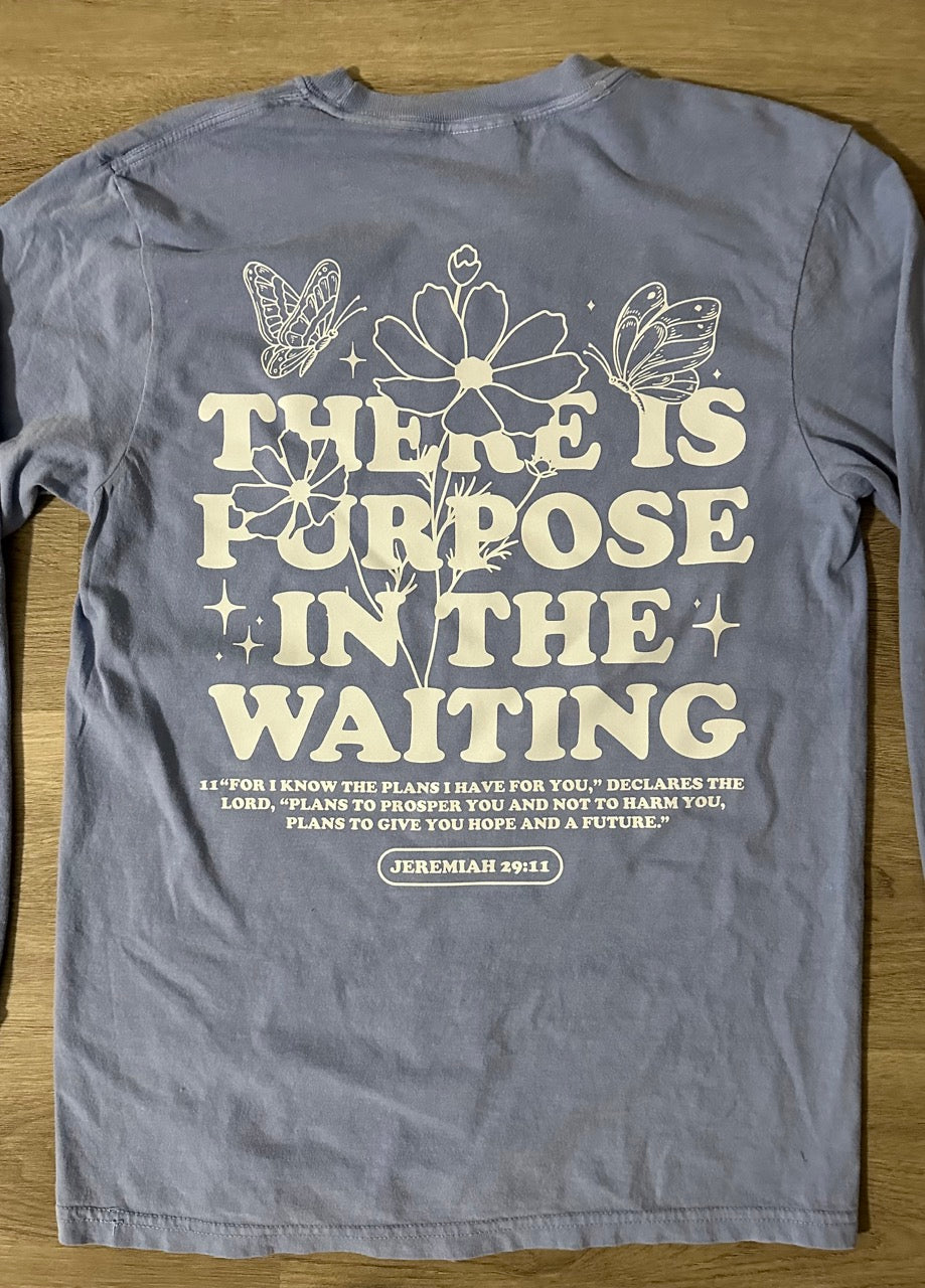 Purpose in the Waiting (Front & Back) Graphic Shirt, Sweatshirt, & Hoodie