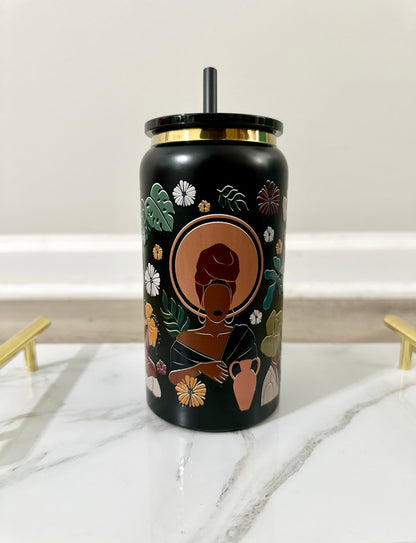 Afro Boho Libbey Cup - 16 oz