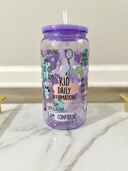 Kid Daily Affirmations Libbey Cup - 16 oz