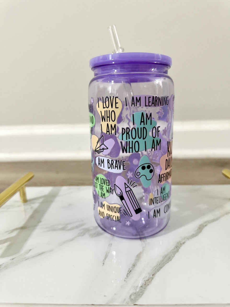 Kid Daily Affirmations Libbey Cup - 16 oz