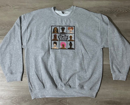 Melanin Bunch Embroidered Crewneck Sweatshirt & Hoodie