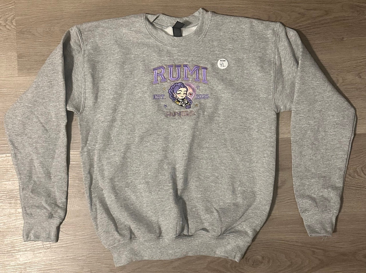 Adult & Youth Rumi KPDH Embroidered Crewneck Sweatshirt & Hoodie