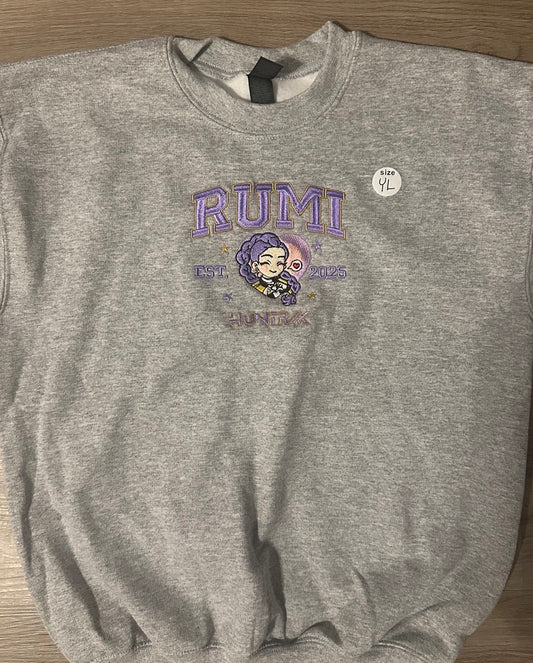 Adult & Youth Rumi KPDH Embroidered Crewneck Sweatshirt & Hoodie