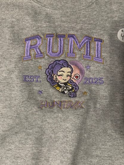 Adult & Youth Rumi KPDH Embroidered Crewneck Sweatshirt & Hoodie